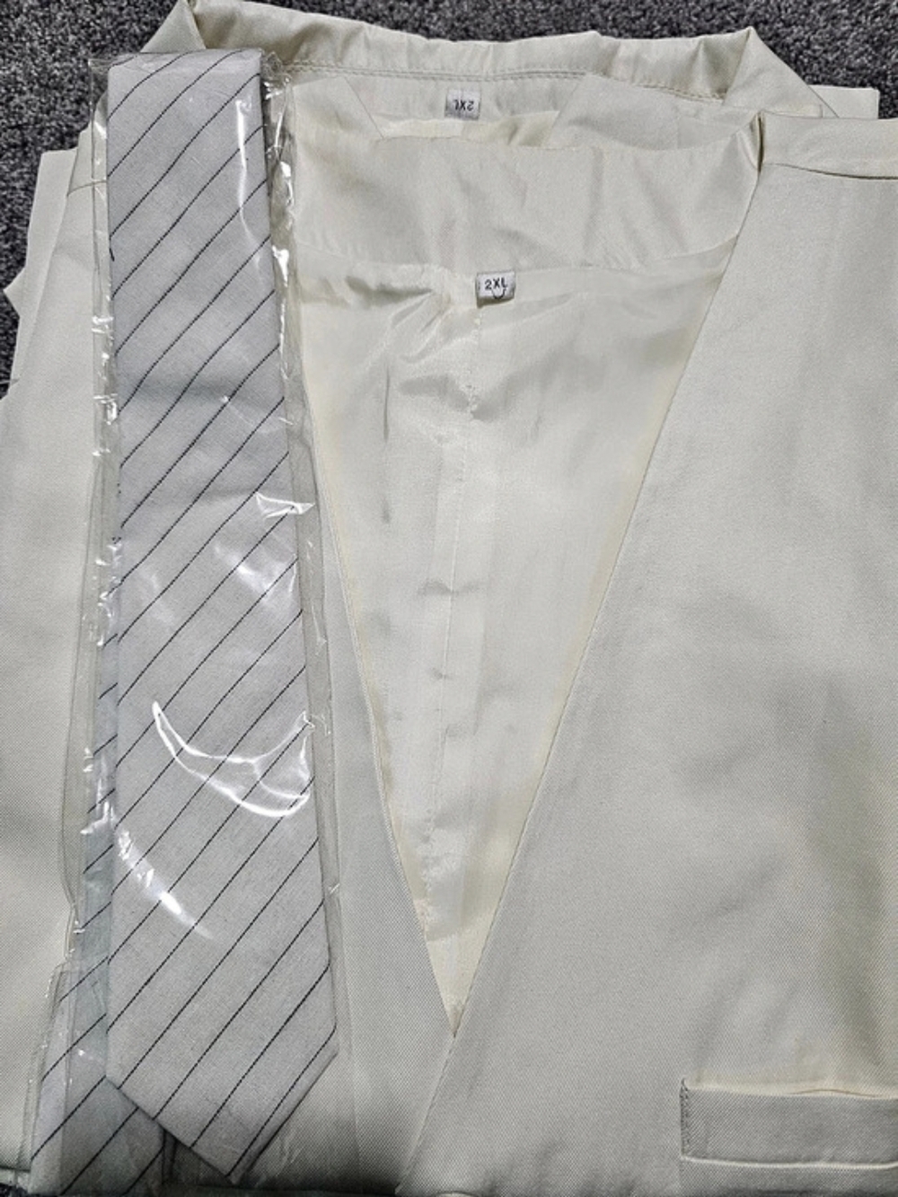 Tooceral Tocceral Joker Costume Men's Suit Jacket Vest Pants Striped Vest Set